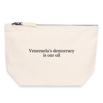 Venezuela oil - Canvas Zip Pouch 18 x 19 cm - nature - Front