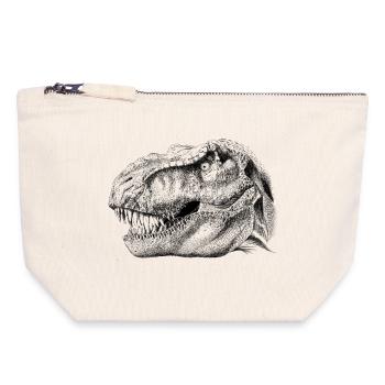 Dinosaur  - Canvas Reißverschluss-Täschchen (18 x 19 cm) - Naturweiß - Vorne