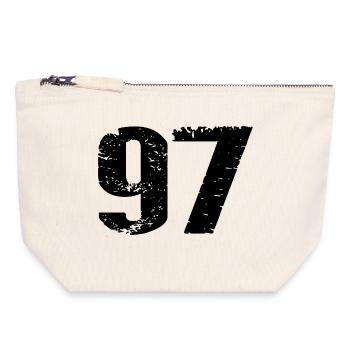 97 Number Jersey - Canvas Zip Pouch 18 x 19 cm - nature - Front