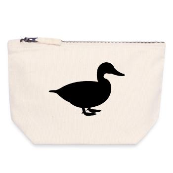 Duck - Canvas Zip Pouch 18 x 19 cm - nature - Front