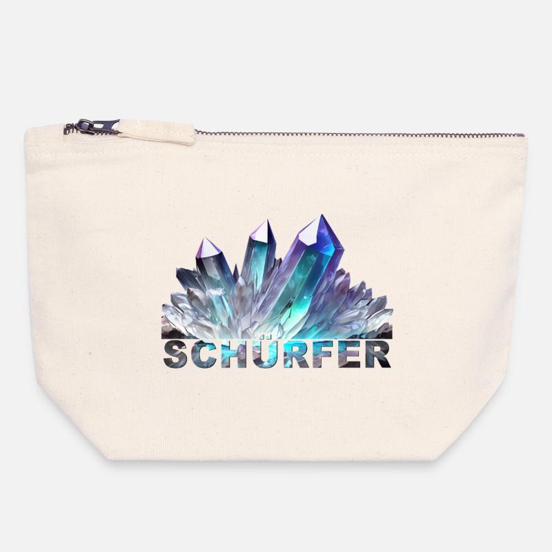 Schurfer - Canvas Reißverschluss-Täschchen (18 x 19 cm) - Naturweiß