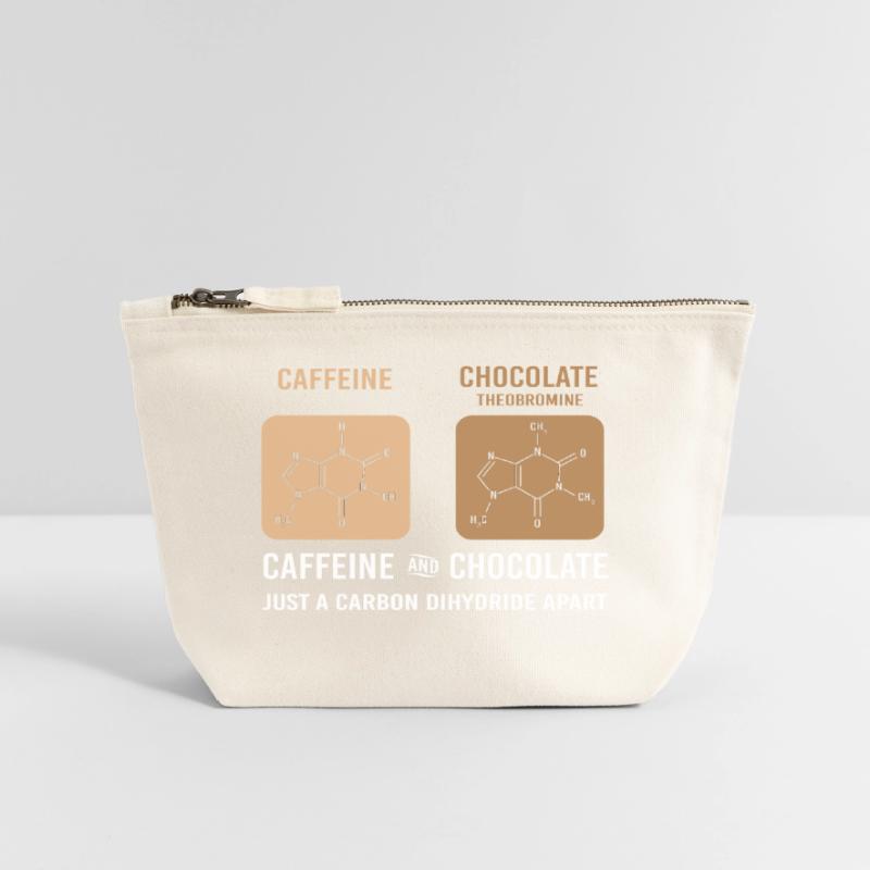 Chemistry Science Physics Laboratory Structural Formula Canvas Zip Pouch 18 x 19 cm