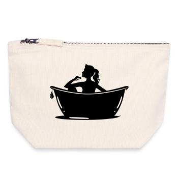 Bathtub Care - Canvas Zip Pouch 18 x 19 cm - nature - Front