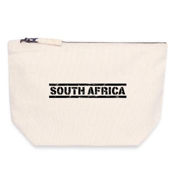 South Africa - Canvas Reißverschluss-Täschchen (18 x 19 cm) - Naturweiß - Vorne