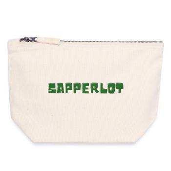 Sapperlot - Vocabulaire - Mots oubliés - Pochette zippée en toile 18 x 19 cm - blanc naturel - Devant