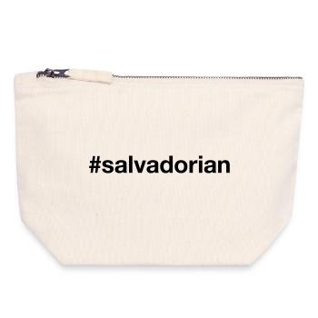 EL SALVADOR Hashtag salvadorian - Canvas Zip Pouch 18 x 19 cm - nature - Front