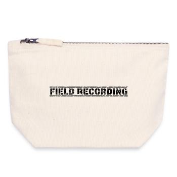 Field Recording - Canvas Zip Pouch 18 x 19 cm - nature - Front