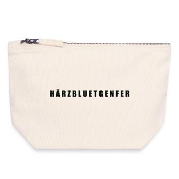 Härzbluetgenfer Kanton Genf - Canvas Reißverschluss-Täschchen (18 x 19 cm) - Naturweiß - Vorne