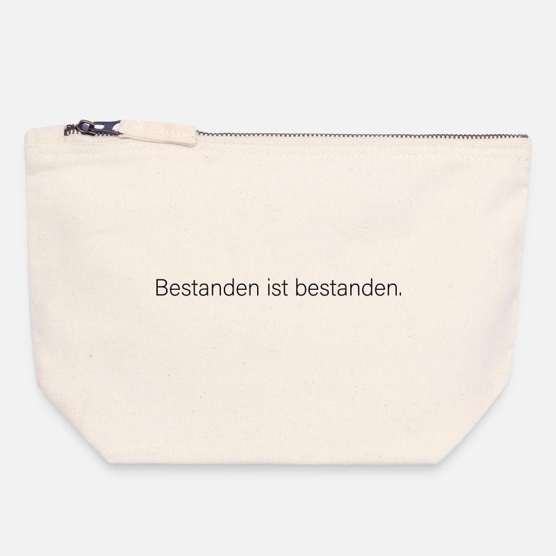 Passing is passing. - Canvas Zip Pouch 18 x 19 cm - nature