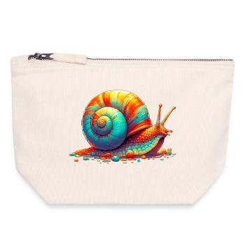 Snail - Canvas Zip Pouch 18 x 19 cm - nature - Front