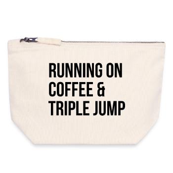 Triple Jump - Canvas Zip Pouch 18 x 19 cm - nature - Front