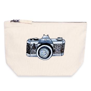 Camera - Canvas Zip Pouch 18 x 19 cm - nature - Front
