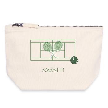 Game. Set. Match. - Canvas Zip Pouch 18 x 19 cm - nature - Front