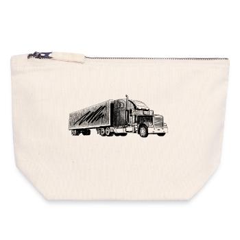 Truck - Canvas Zip Pouch 18 x 19 cm - nature - Front