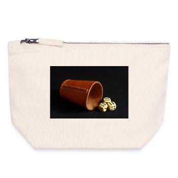 dice cup - Canvas Zip Pouch 18 x 19 cm - nature - Front