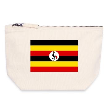 Uganda - Canvas Zip Pouch 18 x 19 cm - nature - Front
