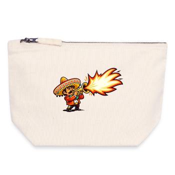 Mariachi Firestorm - Canvas Zip Pouch 18 x 19 cm - nature - Front