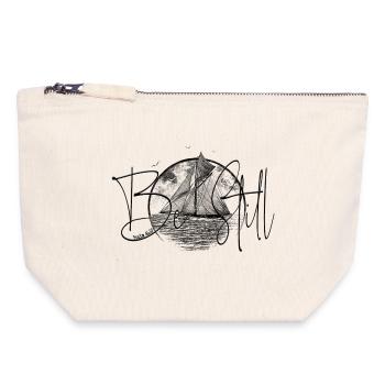 DLM C BE STILL B1W - Canvas Zip Pouch 18 x 19 cm - nature - Front