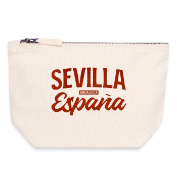 Sevilla Andalusische Leidenschaft - Canvas Reißverschluss-Täschchen (18 x 19 cm) - Naturweiß - Vorne