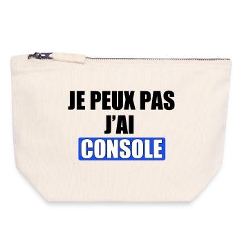 I can't I consoled - Canvas Zip Pouch 18 x 19 cm - nature - Front
