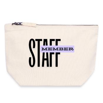STAFF Member - Team Personnel - ORGA - Staff - Canvas Zip Pouch 18 x 19 cm - nature - Front
