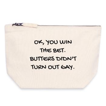Serie TV - Television - Quotes - Citation - Zitat - Canvas Zip Pouch 18 x 19 cm - nature - Front