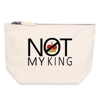 Not My King - Canvas Zip Pouch 18 x 19 cm - nature - Front