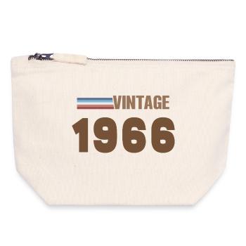 60 Jahre altes handgeschriebenes T-Shirt von 1966 - Canvas Reißverschluss-Täschchen (18 x 19 cm) - Naturweiß - Vorne