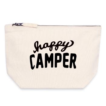 Ella Lopez "happy camper" - Canvas Zip Pouch 18 x 19 cm - nature - Front