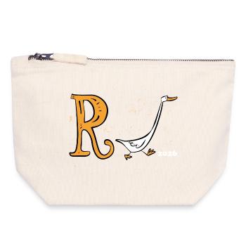 Current pension 2026 - Retirement - Pension - Canvas Zip Pouch 18 x 19 cm - nature - Front