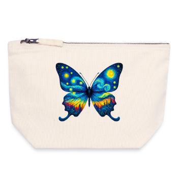 Butterfly - Canvas Zip Pouch 18 x 19 cm - nature - Front