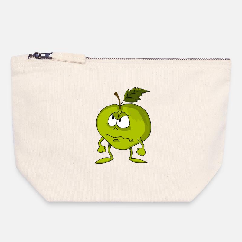 apple - Canvas Zip Pouch 18 x 19 cm - nature