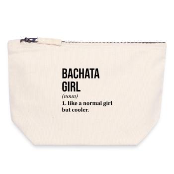 Bachata Bachata Bachata - Canvas Reißverschluss-Täschchen (18 x 19 cm) - Naturweiß - Vorne