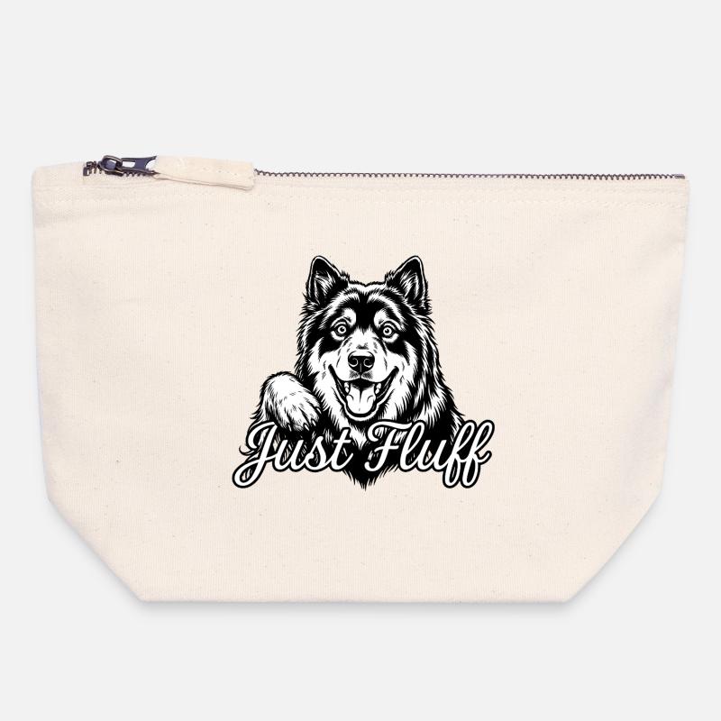 Eurasier | Fluffy - Canvas Zip Pouch 18 x 19 cm - nature