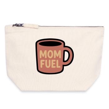 Mom Fuel Coffee Mug Mom - Canvas Zip Pouch 18 x 19 cm - nature - Front