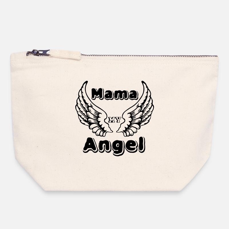 Mama Angel - Canvas Zip Pouch 18 x 19 cm - nature