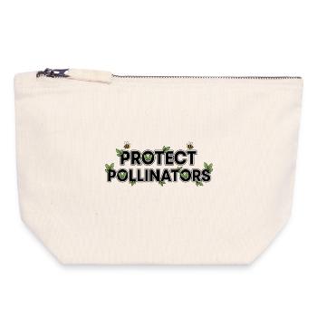 Protect Pollinators | Save the bees - Canvas Zip Pouch 18 x 19 cm - nature - Front