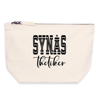 Synästhetiker - Canvas Reißverschluss-Täschchen (18 x 19 cm) - Naturweiß - Vorne