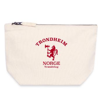 TRONDHEIM Norwegen Norvège Norge - Pochette zippée en toile 18 x 19 cm - blanc naturel - Devant