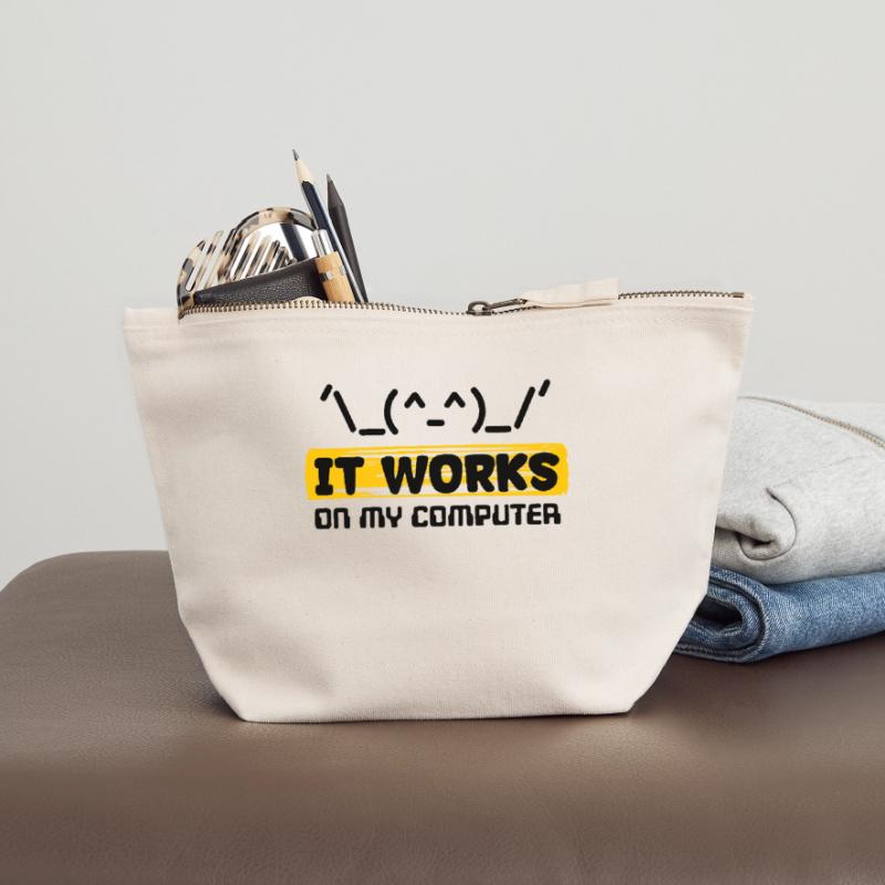 Coden Scripting Computer Geek Developer Statement Canvas Zip Pouch 18 x 19 cm