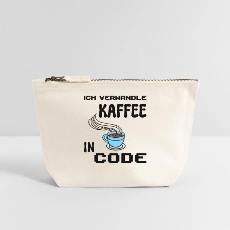 Coden Computerfreak Developer Statement Nerd Canvas Reißverschluss-Täschchen (18 x 19 cm)