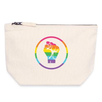 LGBTQ-Pride-Monat - Pride! - Canvas Reißverschluss-Täschchen (18 x 19 cm) - Naturweiß - Vorne