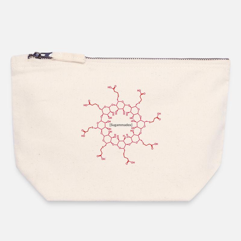Sugammadex - Canvas Zip Pouch 18 x 19 cm - nature