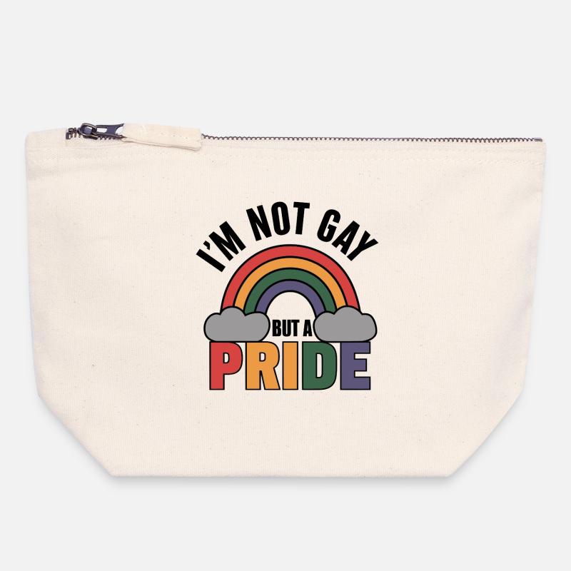 Prideful Statement - Canvas Zip Pouch 18 x 19 cm - nature