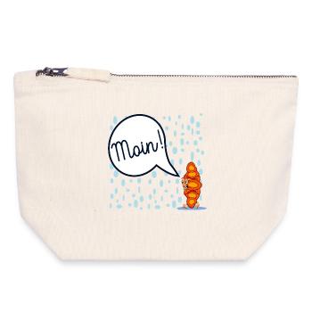 HAMBURG MOIN FRANZBRÖTCHEN - Canvas Reißverschluss-Täschchen (18 x 19 cm) - Naturweiß - Vorne
