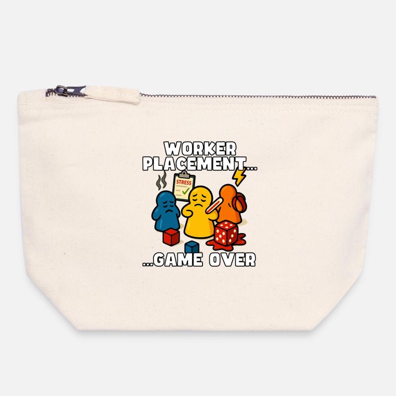 Worker Placement: Game Over - Canvas Zip Pouch 18 x 19 cm - nature