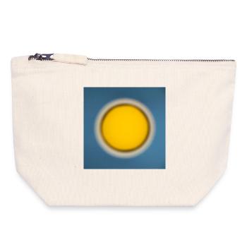 Sun_001 - Canvas Zip Pouch 18 x 19 cm - nature - Front
