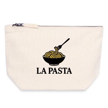 La Pasta - Canvas Zip Pouch 18 x 19 cm - nature - Front