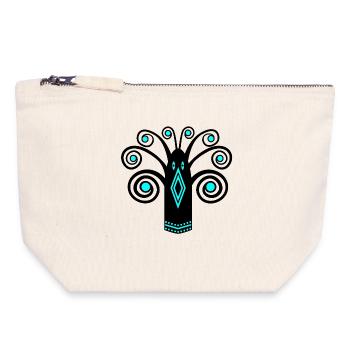Bird graphic - Canvas Zip Pouch 18 x 19 cm - nature - Front