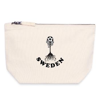 Arbre du football de Suède - Pochette zippée en toile 18 x 19 cm - blanc naturel - Devant